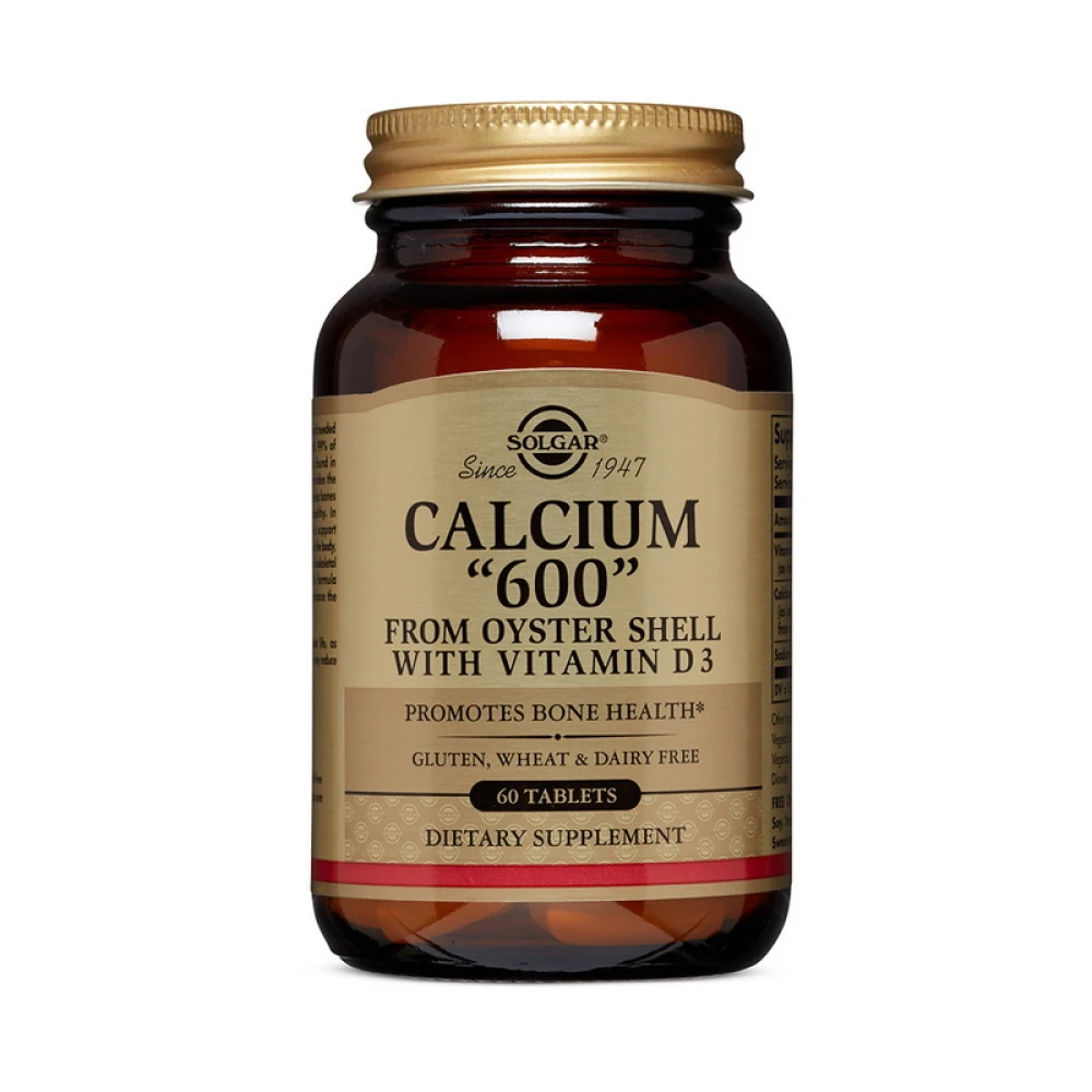 Solgar Calcium 600 From Oyster Shell with vitamin D3