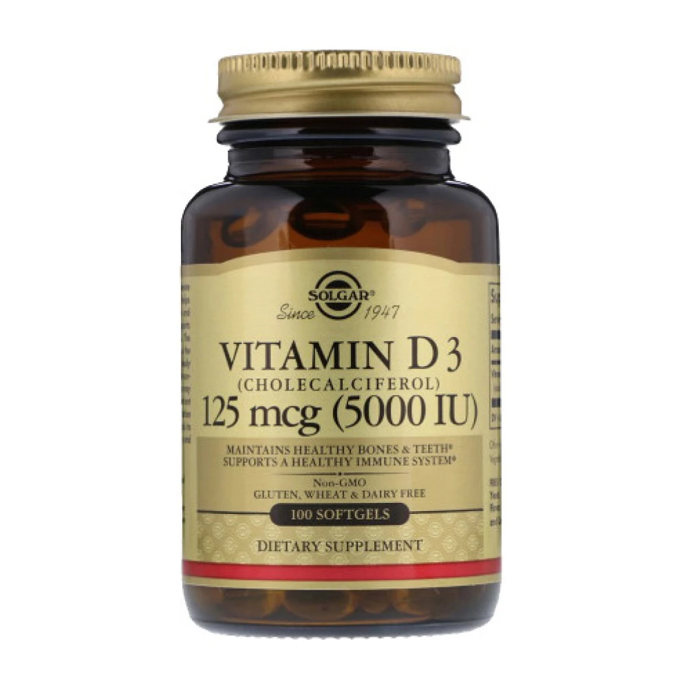 Solgar Vitamin D3 5000 МЕ