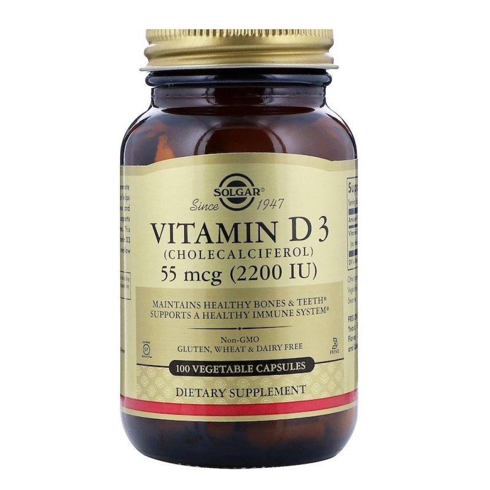 Solgar Vitamin D3 55 mcg 2200 IU