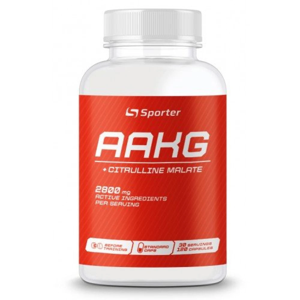 Sporter AAKG + citrulline malate 120 капсул