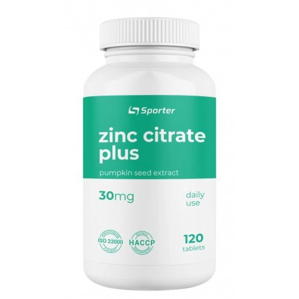Sporter Zinc 30 citrate plus 120 таблеток