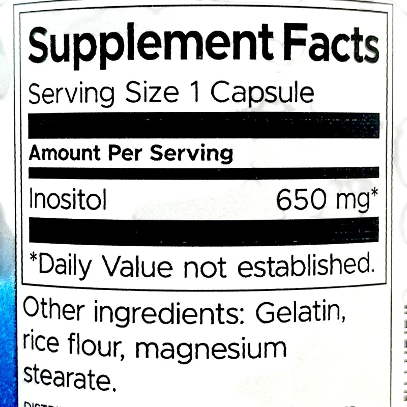Swanson Inositol 650 mg 100 капсул