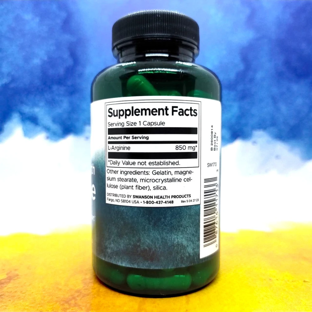 Swanson L-Arginine Maximum Strenght 850mg