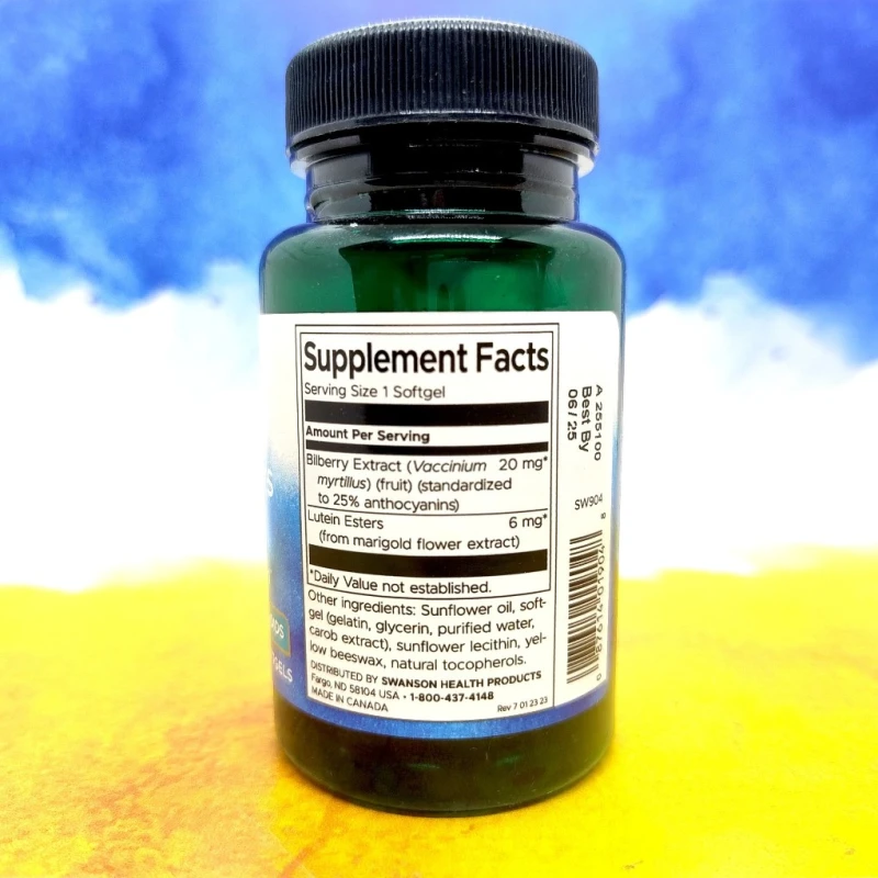 Swanson Lutein Esters & Bilberry