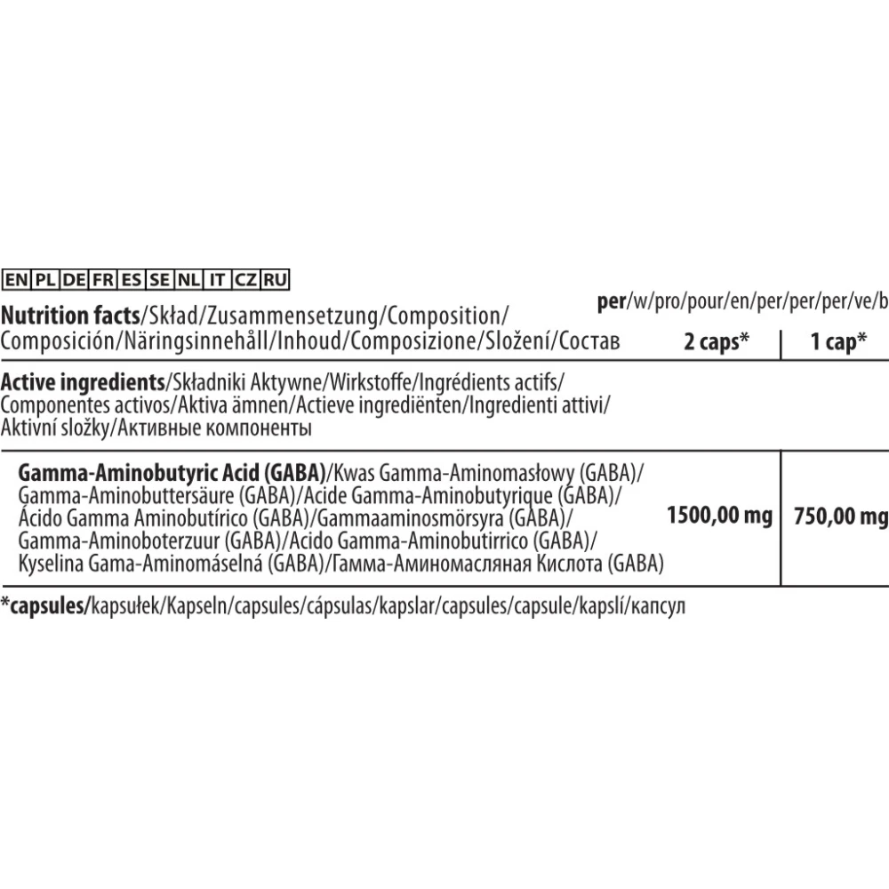 Trec Nutrition GABA 750 60 капсул