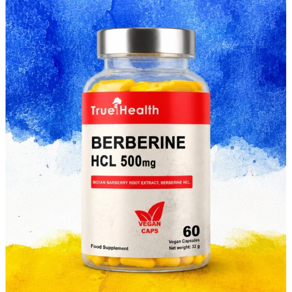 True Health Berberine HCL 500mg 60 капсул
