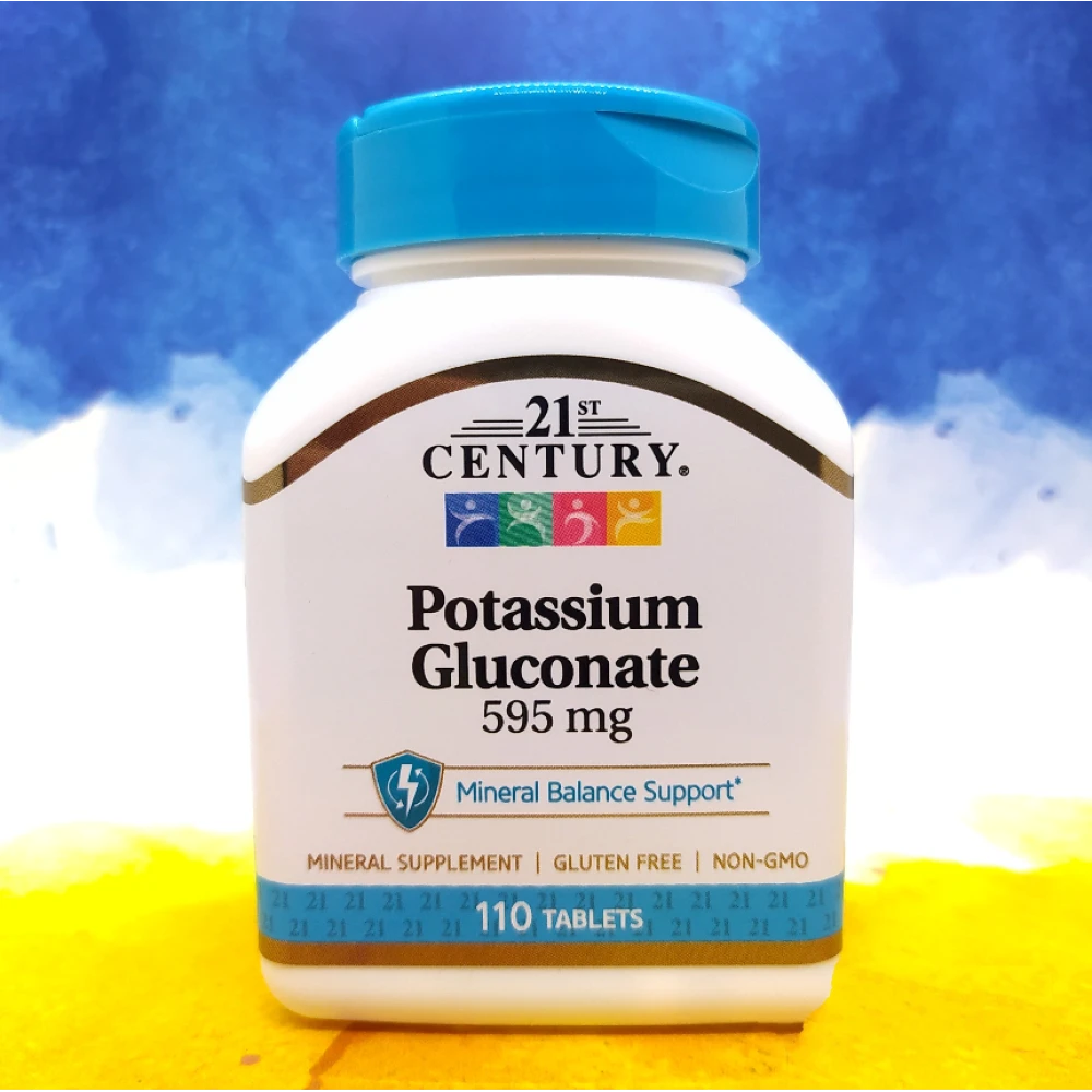 21st Century Potassium Gluconate 595 mg