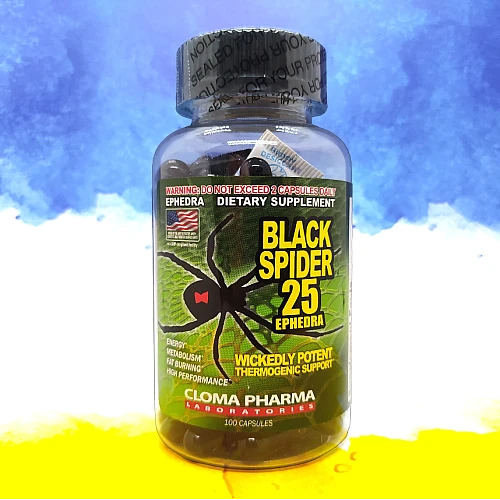 Фото Black Spider Ephedra 25 - жиросжигатель черная вдова