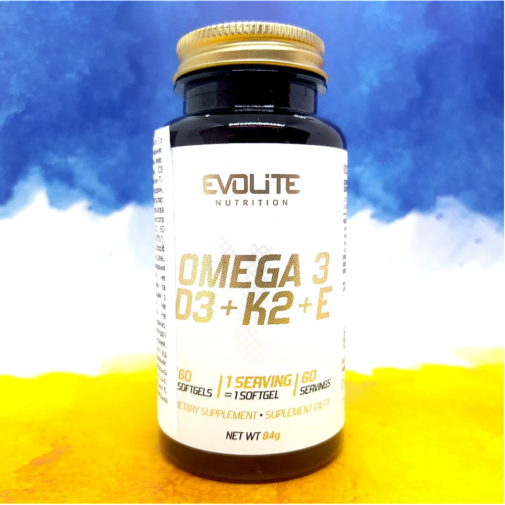 Evolite Nutrition Omega 3+D3+K2MK7+E