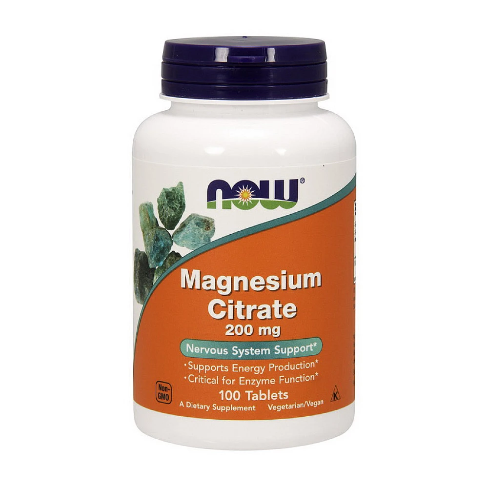 NOW Magnesium Citrate 200 mg Tablets