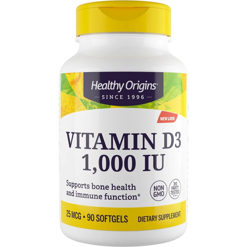 Healthy Origins Vitamin D3 1000 МЕ