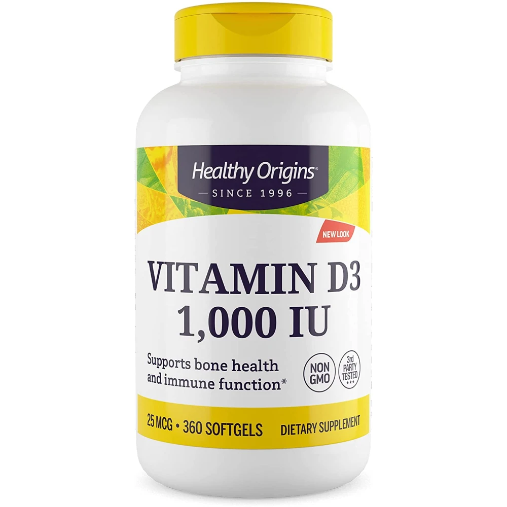 Healthy Origins Vitamin D3 1000 МЕ