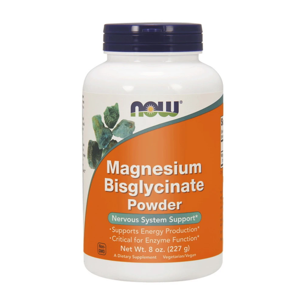 NOW Magnesium Bisglycinate Powder 227 грамм