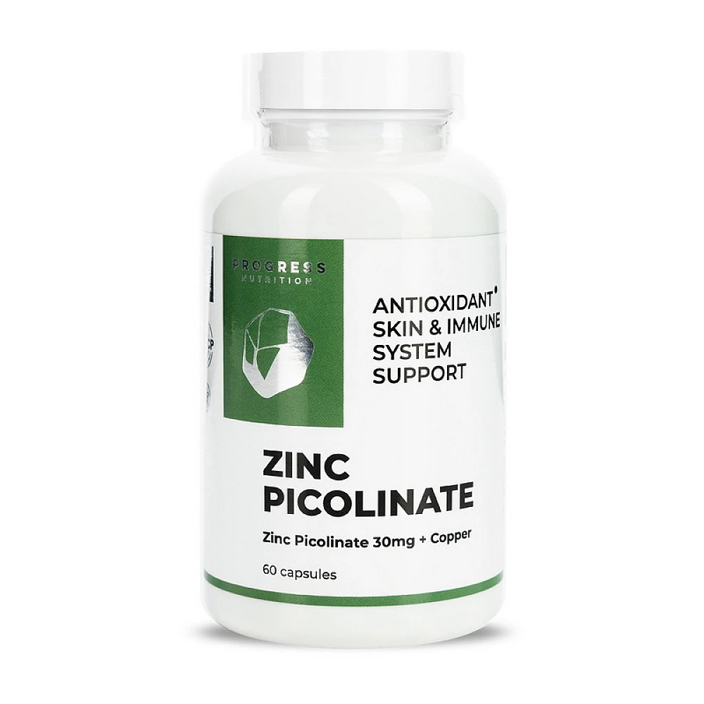 Progress Nutrition Zinc Picolinate 30 мг + Copper