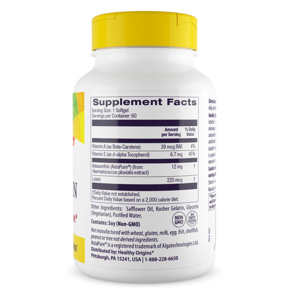 Healthy Origins Astaxanthin 12 мг