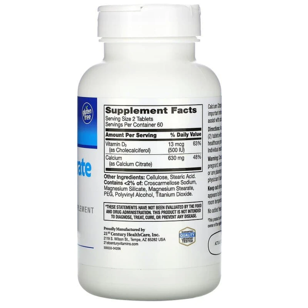 21st Century Calcium Citrate Maximum + D3