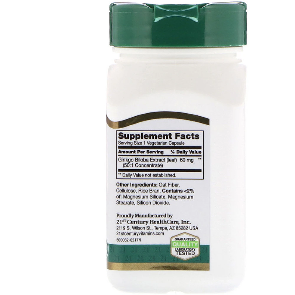21st Century Ginkgo Biloba Extract Standardized