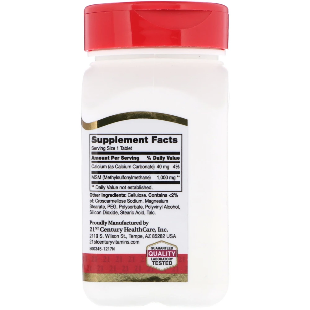 21st Century MSM Maximum Strength 1000 mg