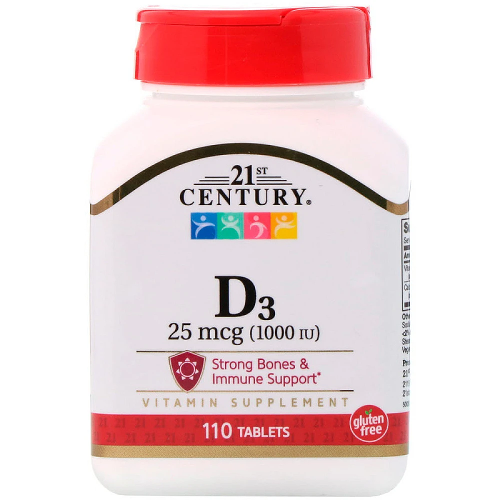 21st Century Vitamin D3 High Potency 1000 IU