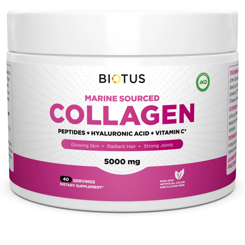Biotus Marine Sourced Collagen Peptid + Hyaluronic Acid + Vitamin C