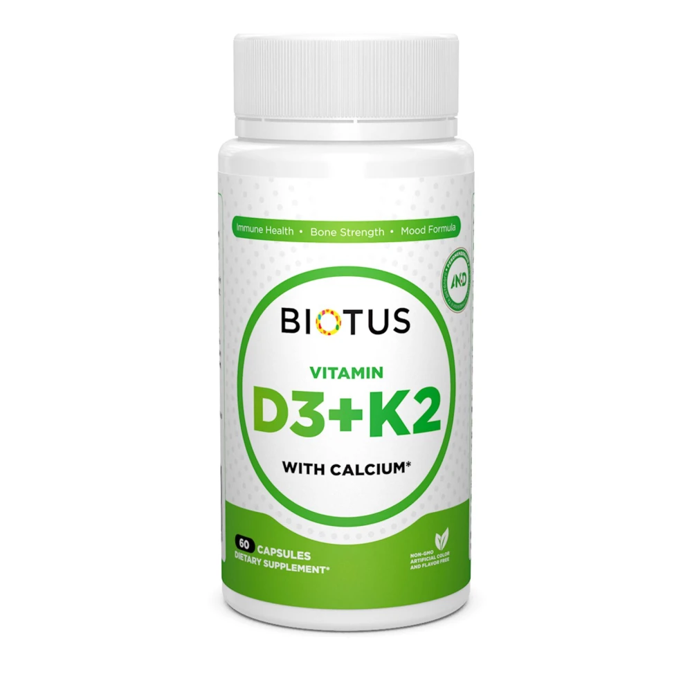 Biotus Vitamin D3 + K2 with Calcium