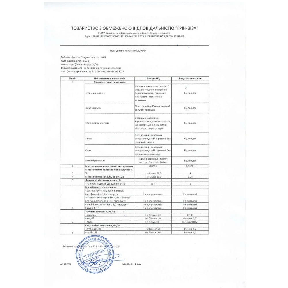 Biotus Индол-3 -карбинол 60 капсул