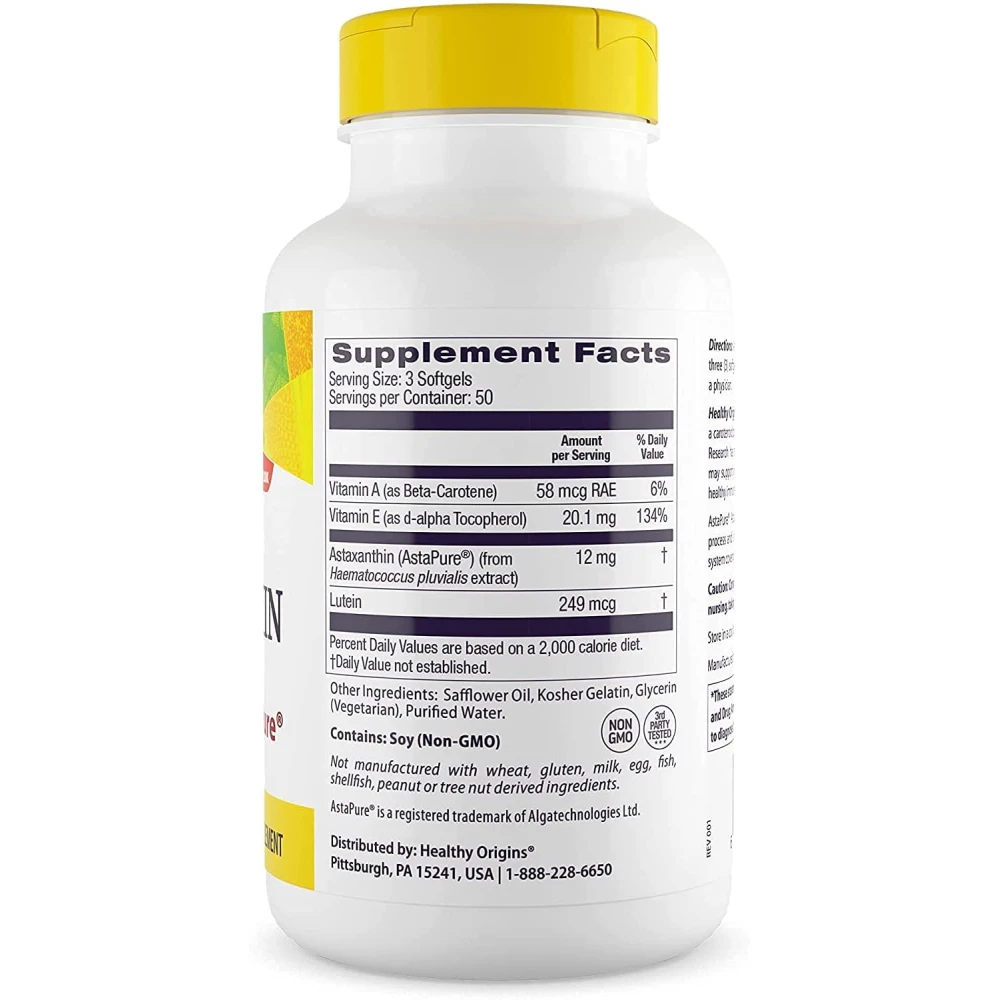 Healthy Origins Astaxanthin 4 mg