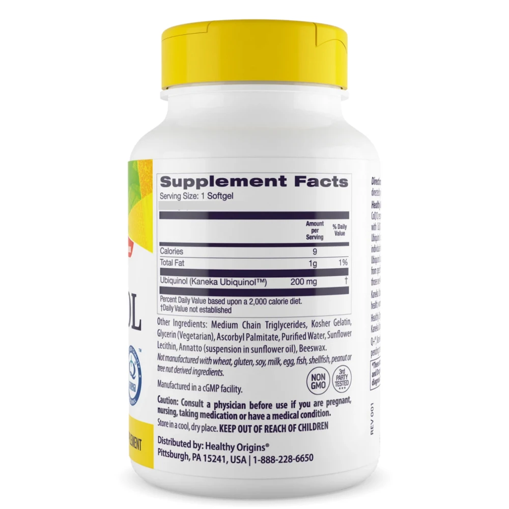 Healthy Origins Ubiquinol Kaneka QH 200 mg