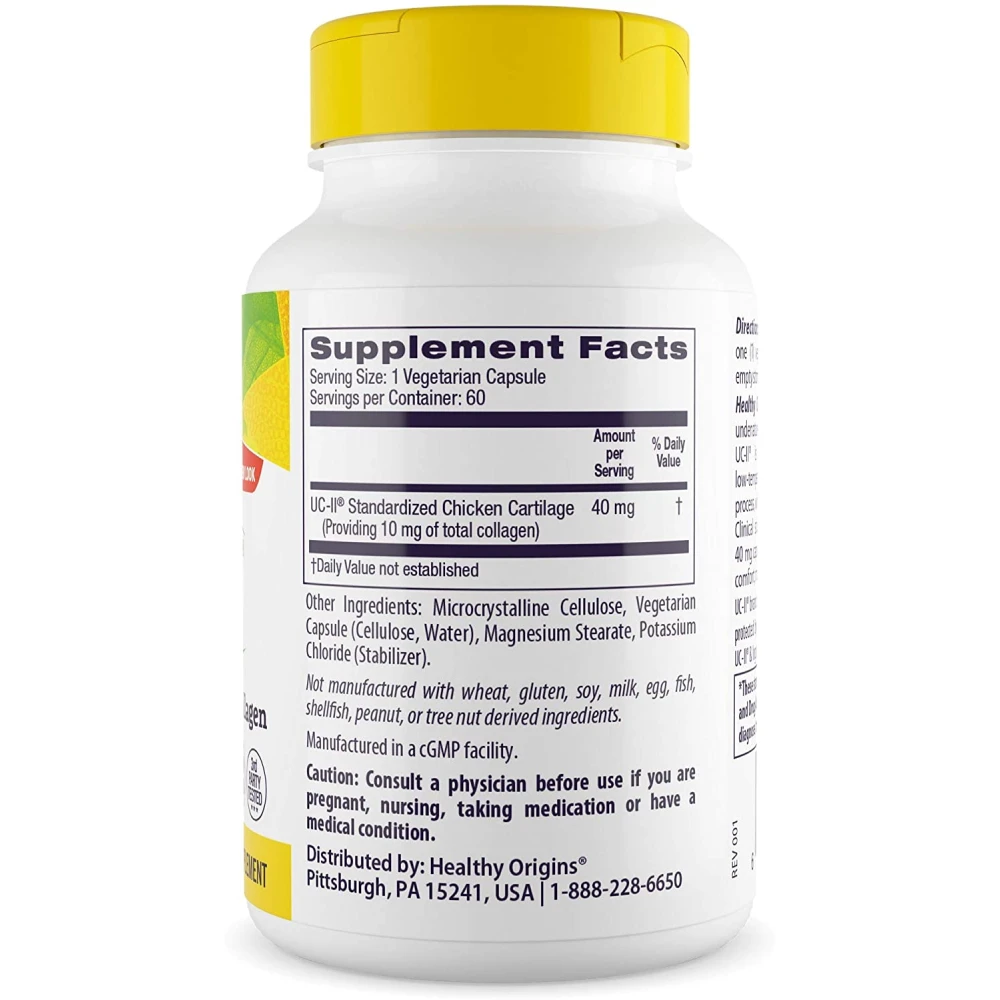 Healthy Origins Natural UC-II with Undenatured Type II Collagen 40 mg