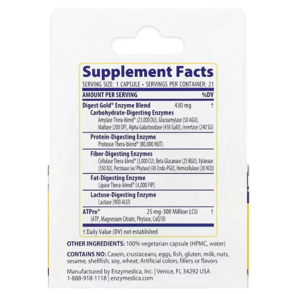 Enzymedica Digest Gold with ATPro