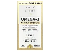 Enzymedica Aqua Biome Omega-3 Maximum Strength Lemon 2000 mg 60 Softgels (1