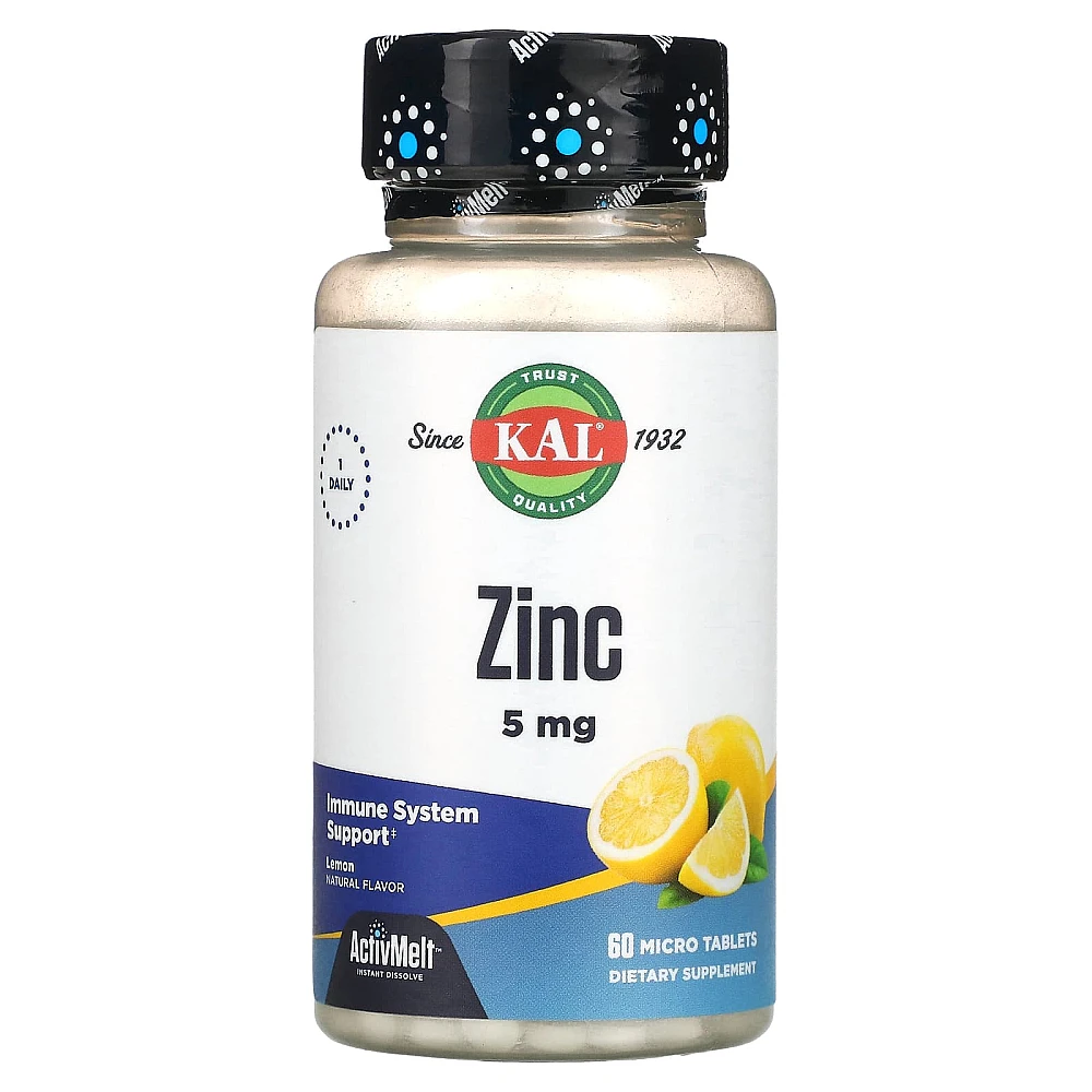 KAL Zinc Sweet Lemon 5 mg