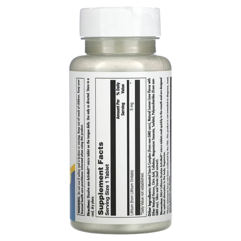 KAL Lithium Orotate 5 mg
