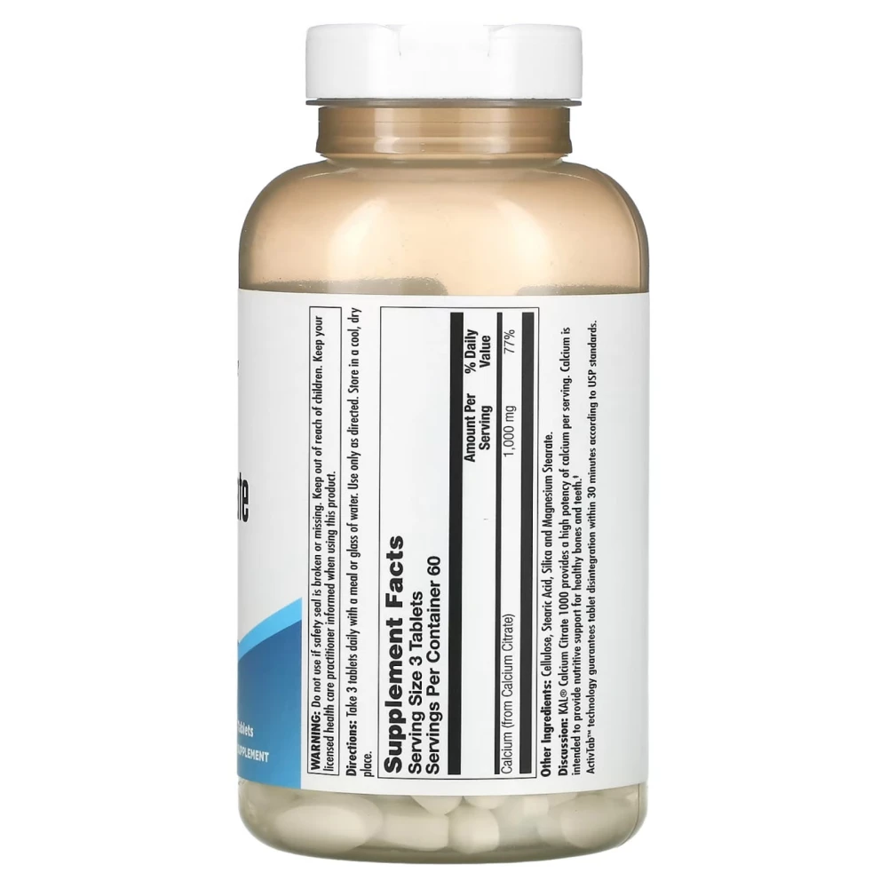KAL Calcium Citrate 1000 1000 mg
