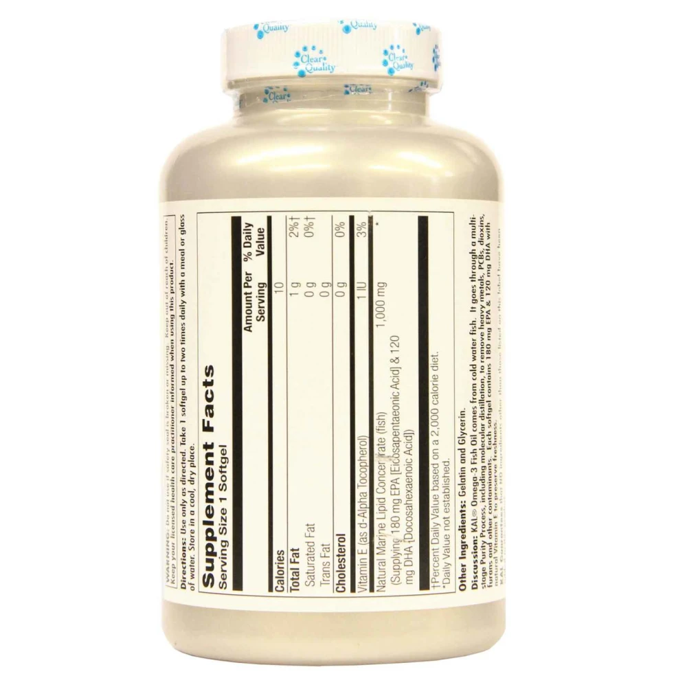 KAL Kal Omega 3 Fish 180/120 1000mg