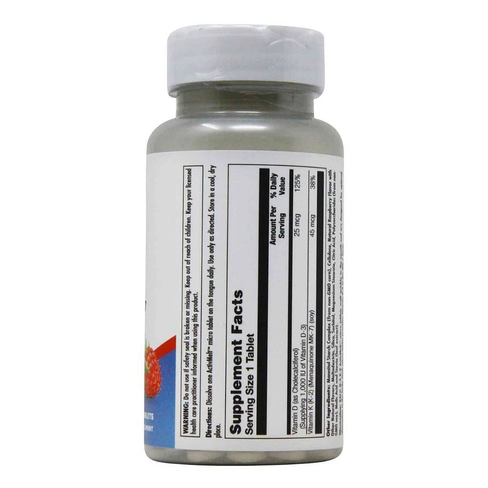 KAL D-3 K-2 Red Raspberry 1000 IU / 45 mcg MK-7