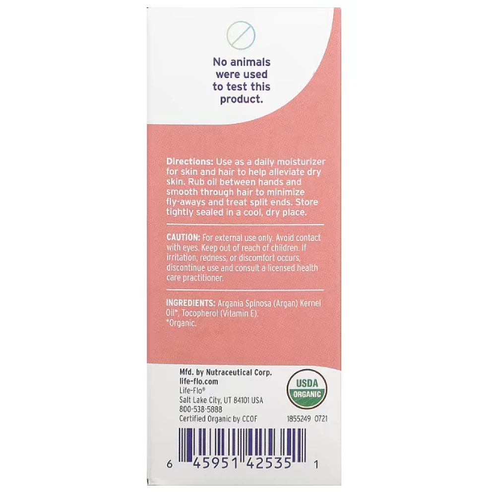 Lifeflo Organic Pure Argan Oil