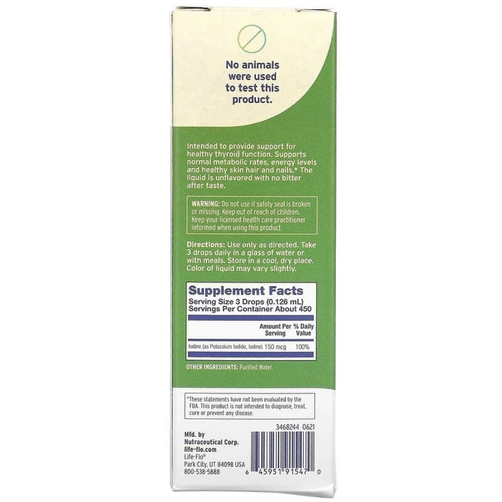 Lifeflo Liquid Iodine Plus With Potassium Iodide & Iodine