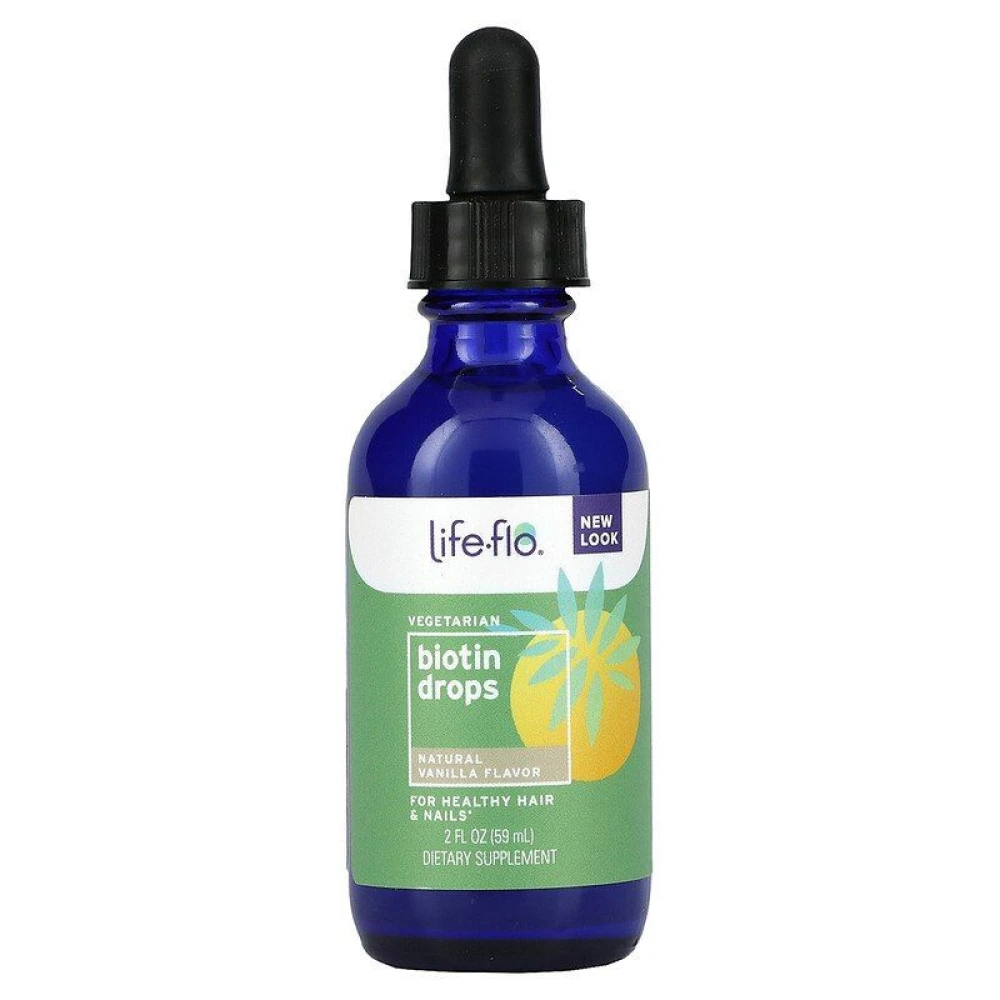 Life Flo Health Biotin Drops For Healthy Hair & Nails Natura