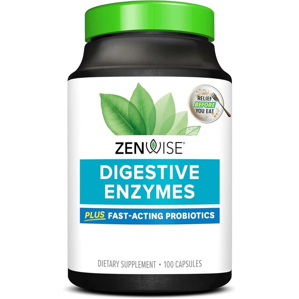 Zenwise Health Daily Digestive Enzymes with Prebiotics + Probiot