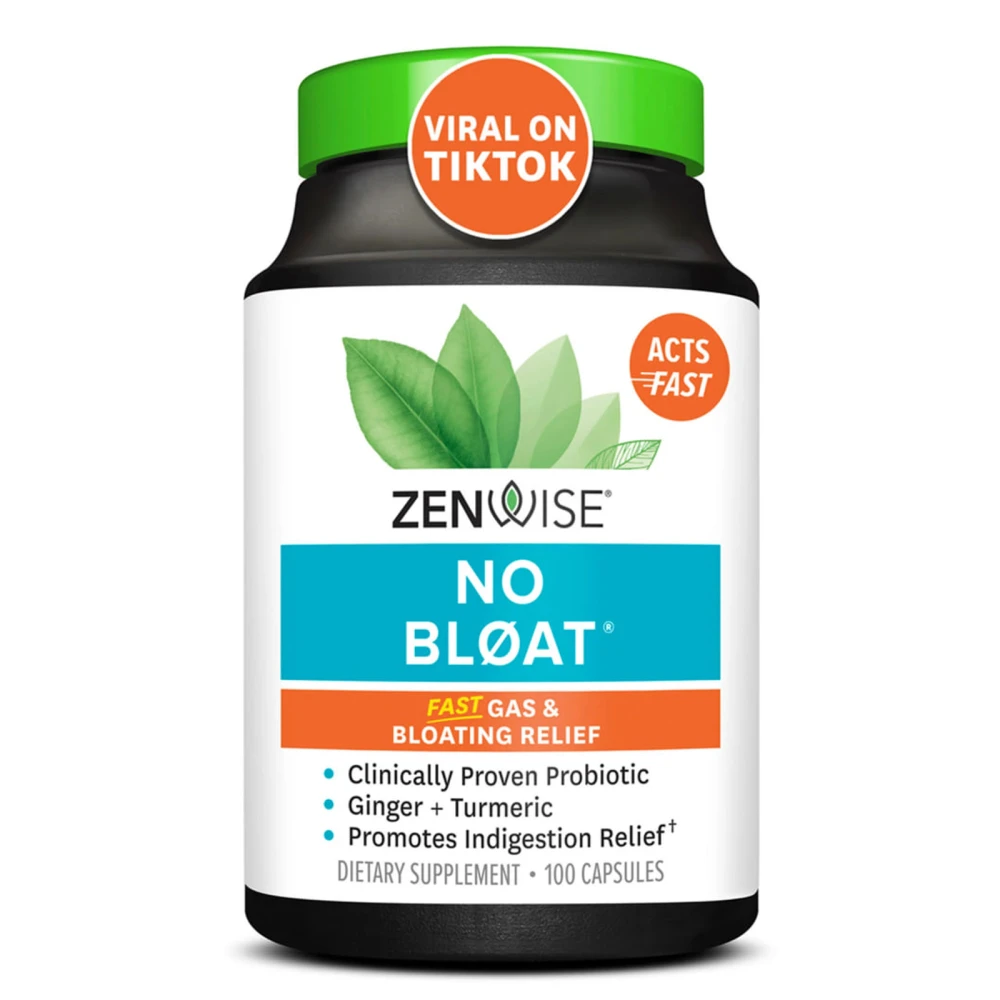 Zenwise Health No Bloat with Clinically Studied DE111 Probiotic
