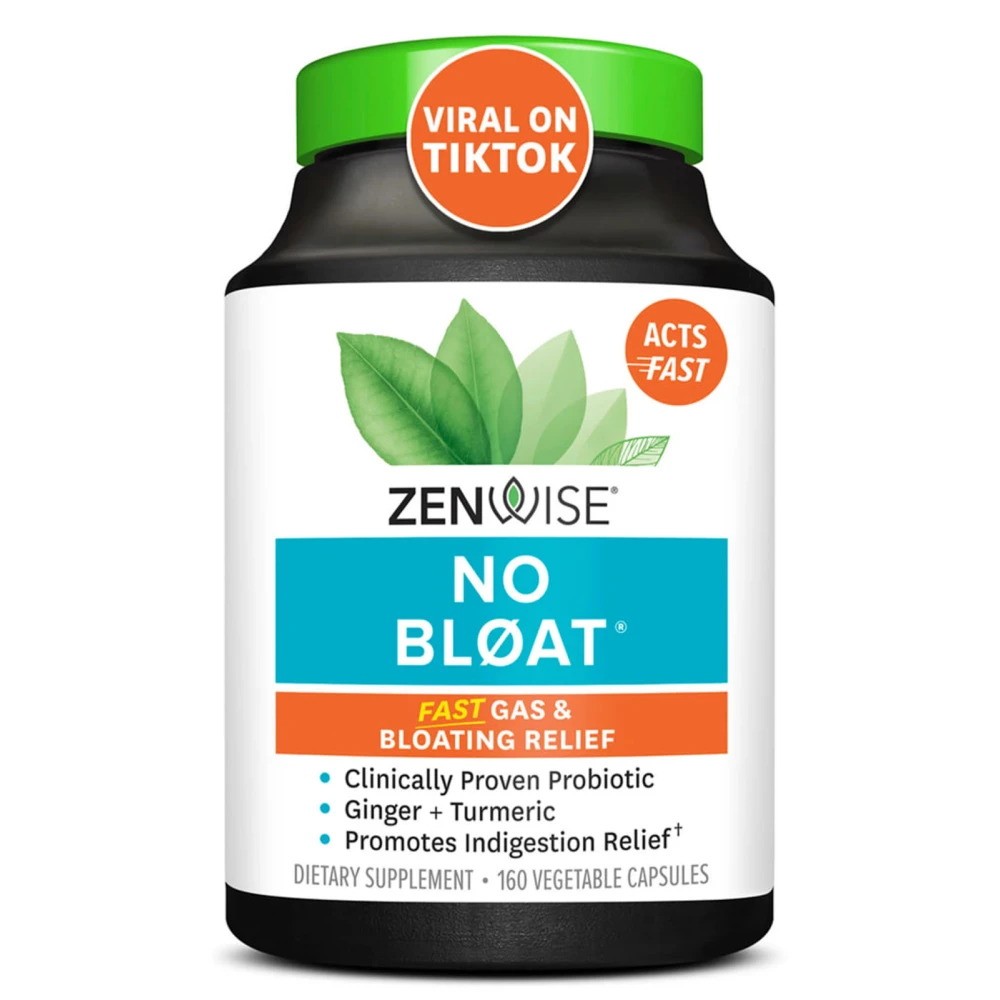 Zenwise Health No Bloat with Clinically Studied DE111 Probiotic