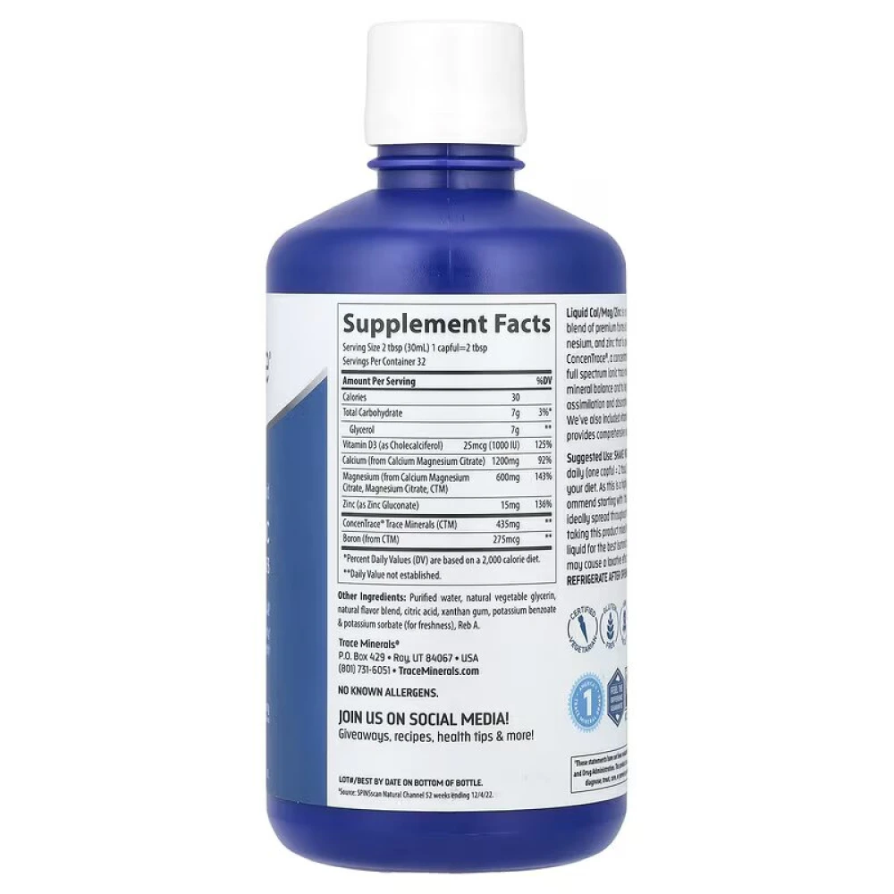 Trace Liquid Cal/Mag/Zinc + Vitamin D3