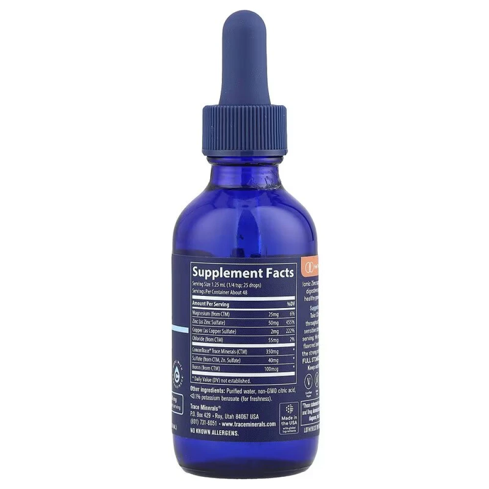 Trace Minerals Ionic Zinc 50 mg