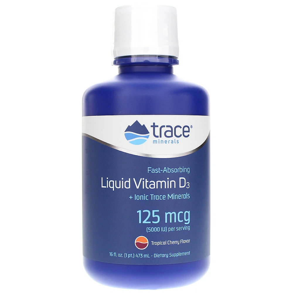 Trace Minerals Research Liquid Vitamin D3 Tropical Cherry 5000 I