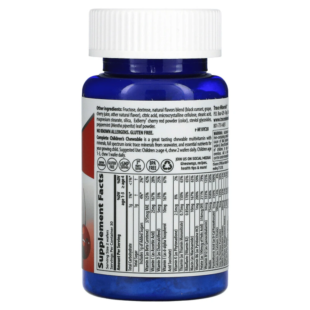 Trace Minerals Complete Multi Children's Chewable