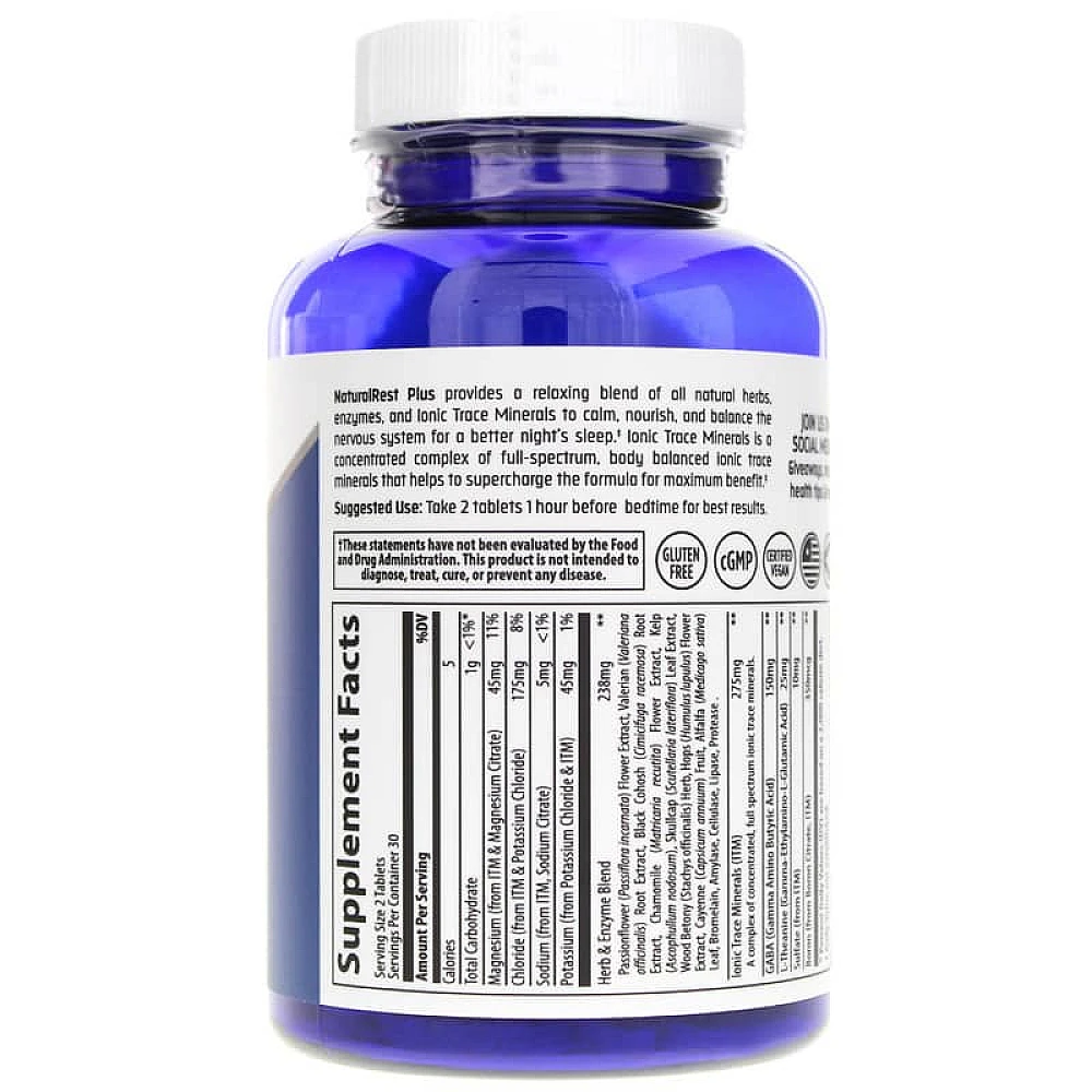 Trace Minerals Research NaturalRest Plus+
