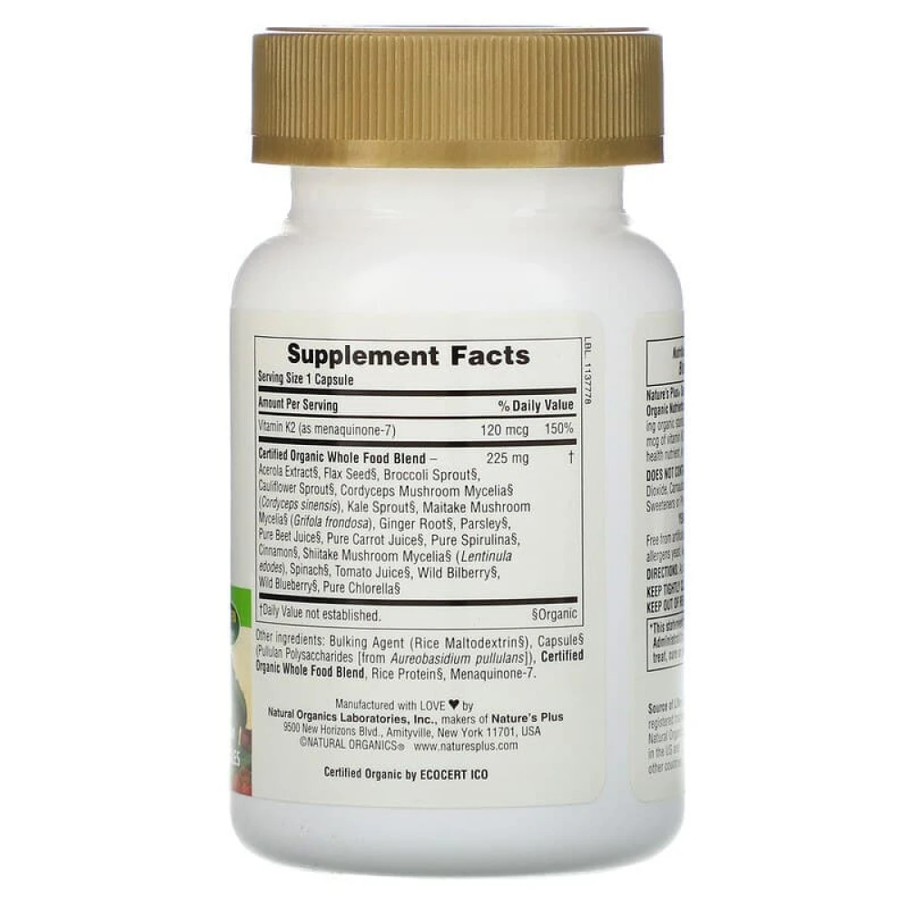 Natures Plus Source of Life Garden Vitamin K2