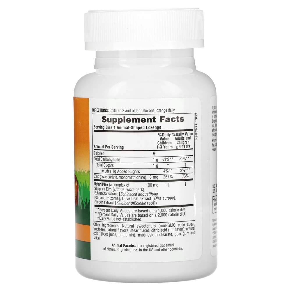 Natures Plus Source of Life Animal Parade Kid Zinc Lozenges
