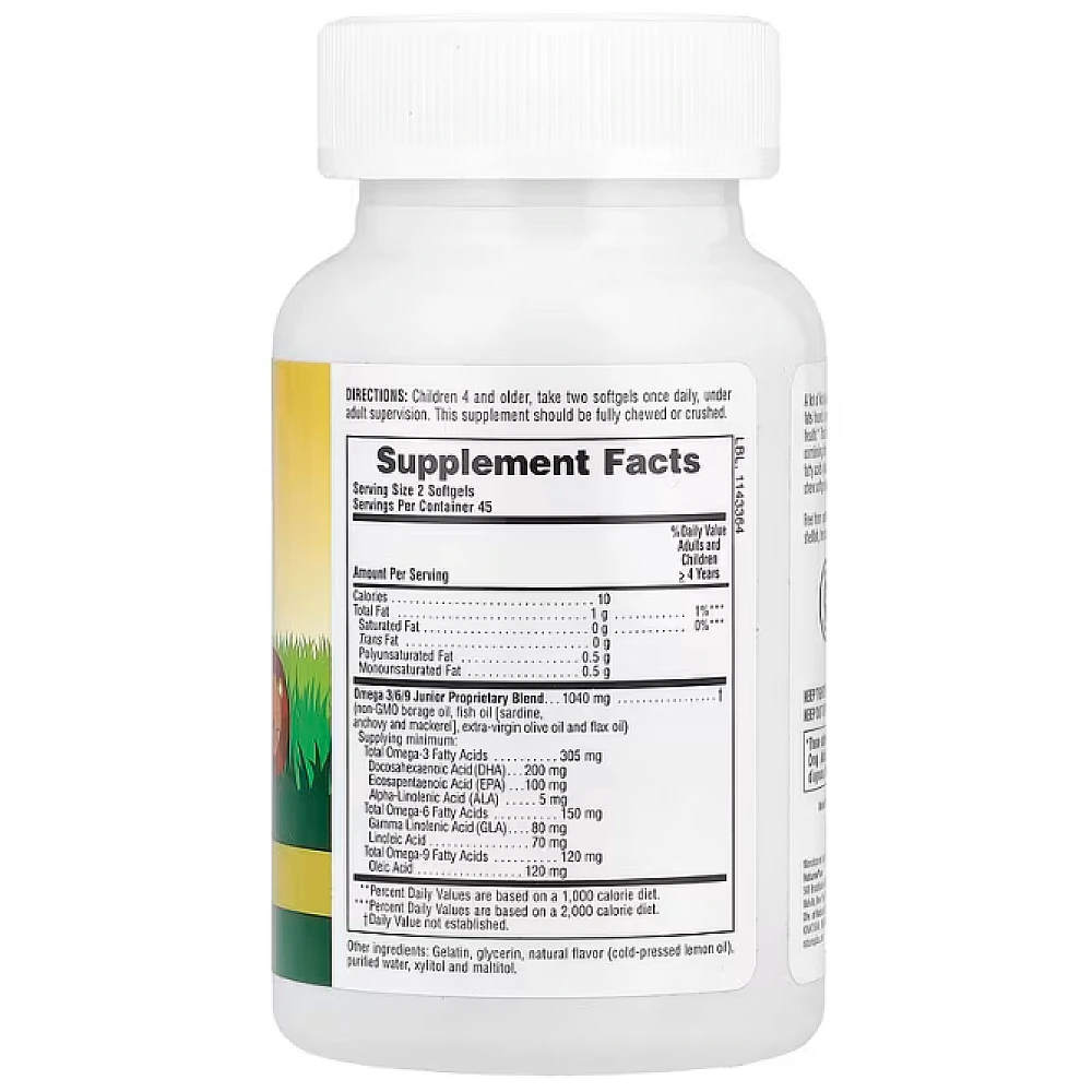 NaturesPlus Animal Parade® Omega 3/6/9 Junior